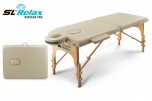 Массажный стол Relax Nirvana Pro бежевая кожа